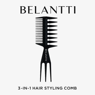 BELANTTI 3-in-1 Wide-Tooth Texture Comb