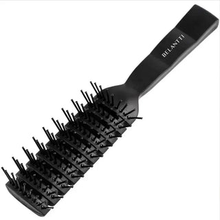 Belantti 3-Piece Hair Styling Set – Detangling Brush, Wide Tooth Comb & Rat Tail Comb (Black)