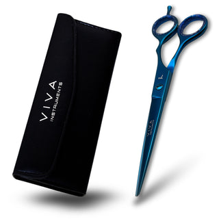 Barber Hairdressing Scissors 7'' Inch - Blue