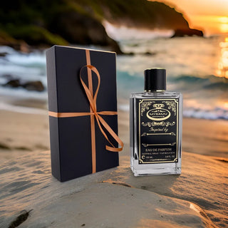 Luxurious velvet leather and woody unisex perfume spray