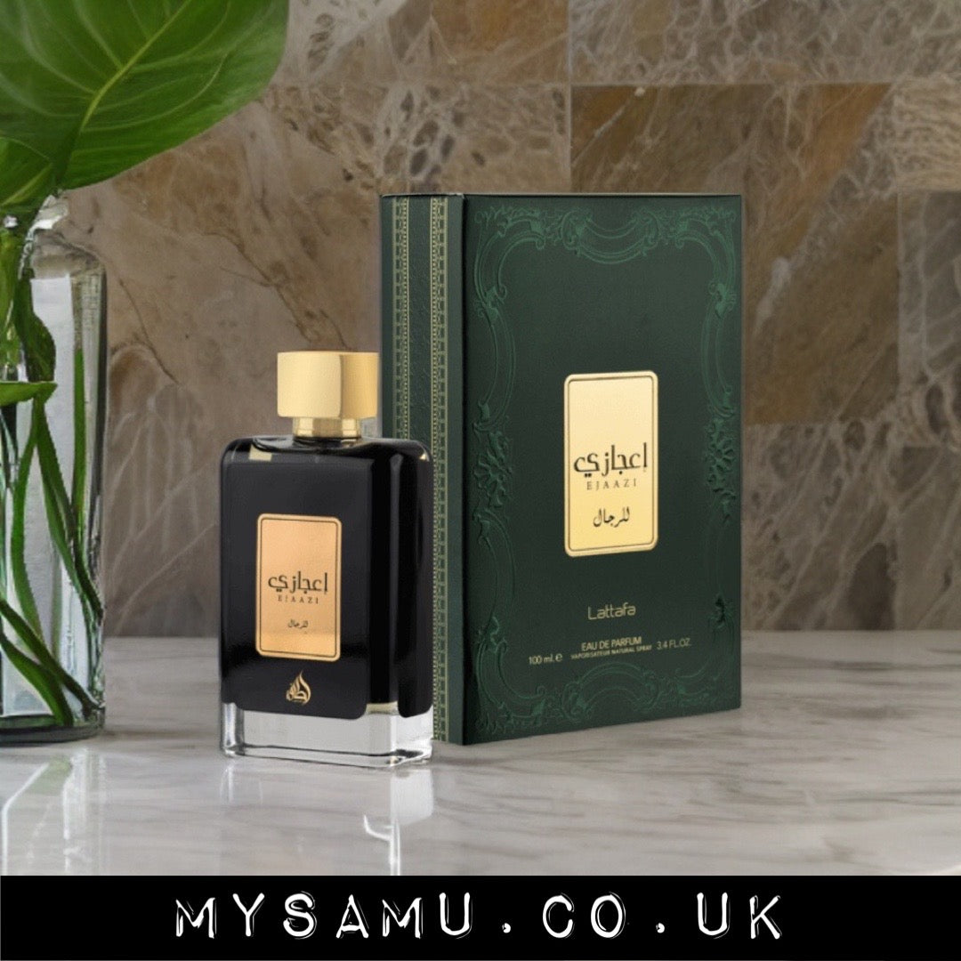 mysamu.co.uk ARABIC PERFUME Ejaazi Lattafa Unisex Perfumes 100 ml EDP Scent Bottle