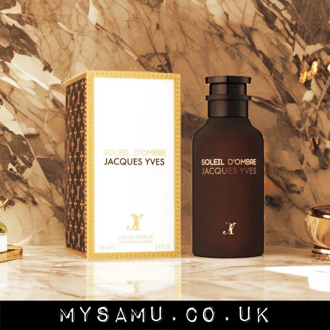 mysamu.co.uk ARABIC PERFUME JY Soleil D'ombre Jacques Yves Unisex Perfumes 100ml EDP By Fragrance World