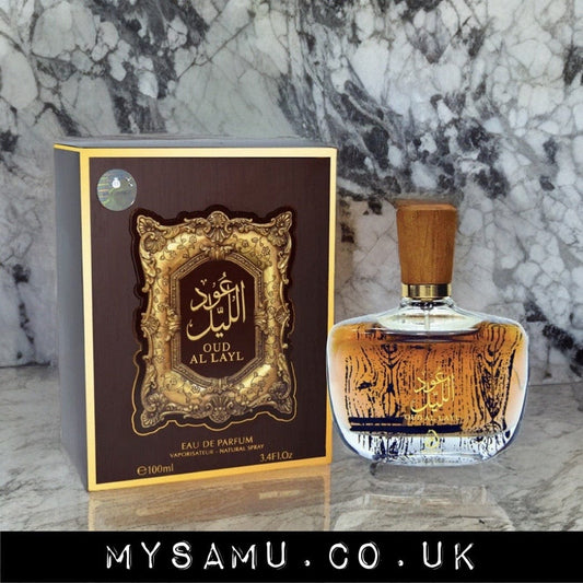 mysamu.co.uk ARABIC PERFUME Oud Al Layl Arabian Unisex Perfume 100ml EDP By Arabiyat