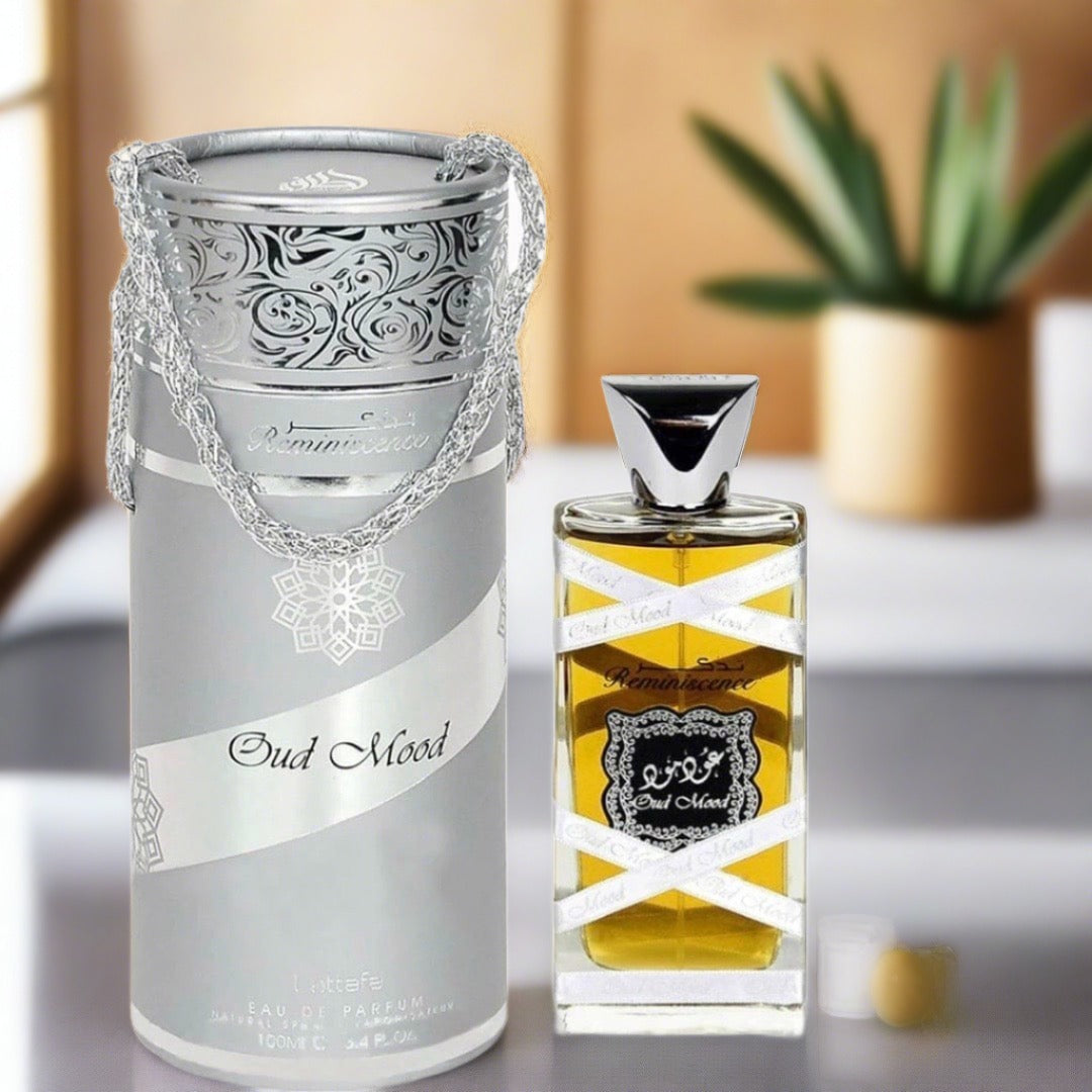 mysamu.co.uk ARABIC PERFUME Oud Mood Silver Reminiscence 100ml Unisex Perfume By Lattafa
