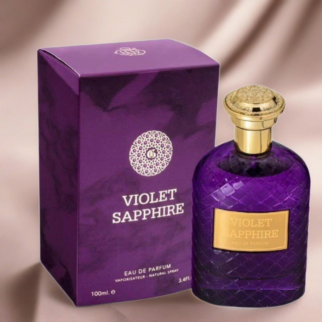 mysamu.co.uk ARABIC PERFUME Unisex Parfum Violet sapphire EDP 100ml By Fragrance World