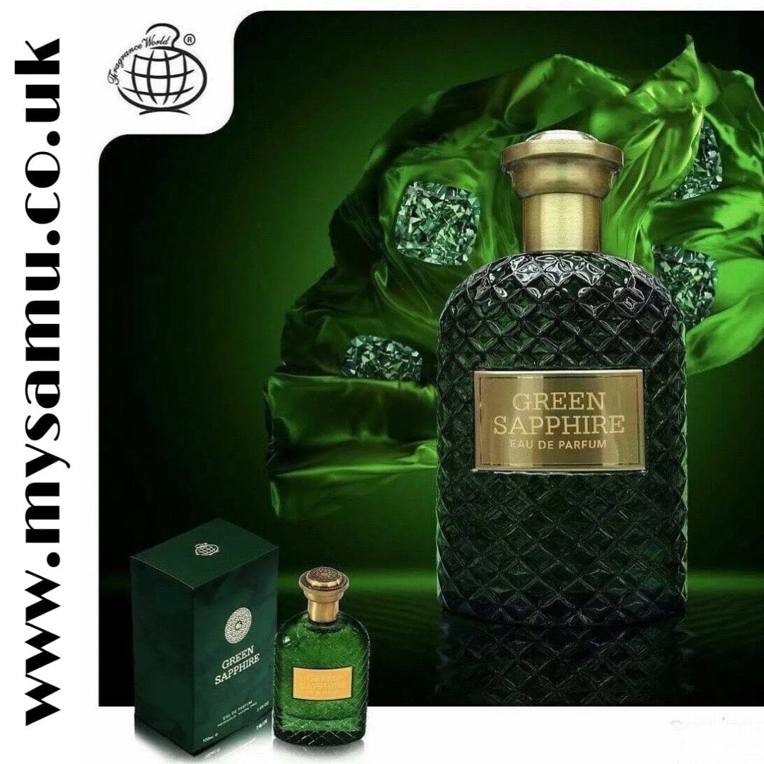 mysamu.co.uk ARABIC PERFUME Unisex Perfume Green Sapphire 100ml EDP Fragrance World