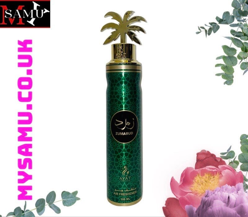 mysamu.co.uk Car and Home fragrance Zumarud Air Freshener 300ml Room And Car Spray By Ayat