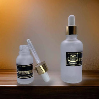 Premium masculine beard oil fragrance rich scent